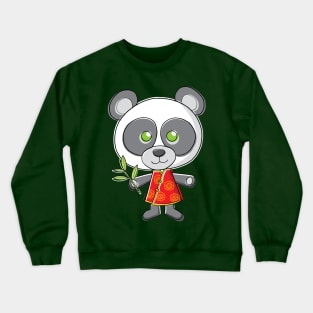 Cute Cartoon Panda Crewneck Sweatshirt